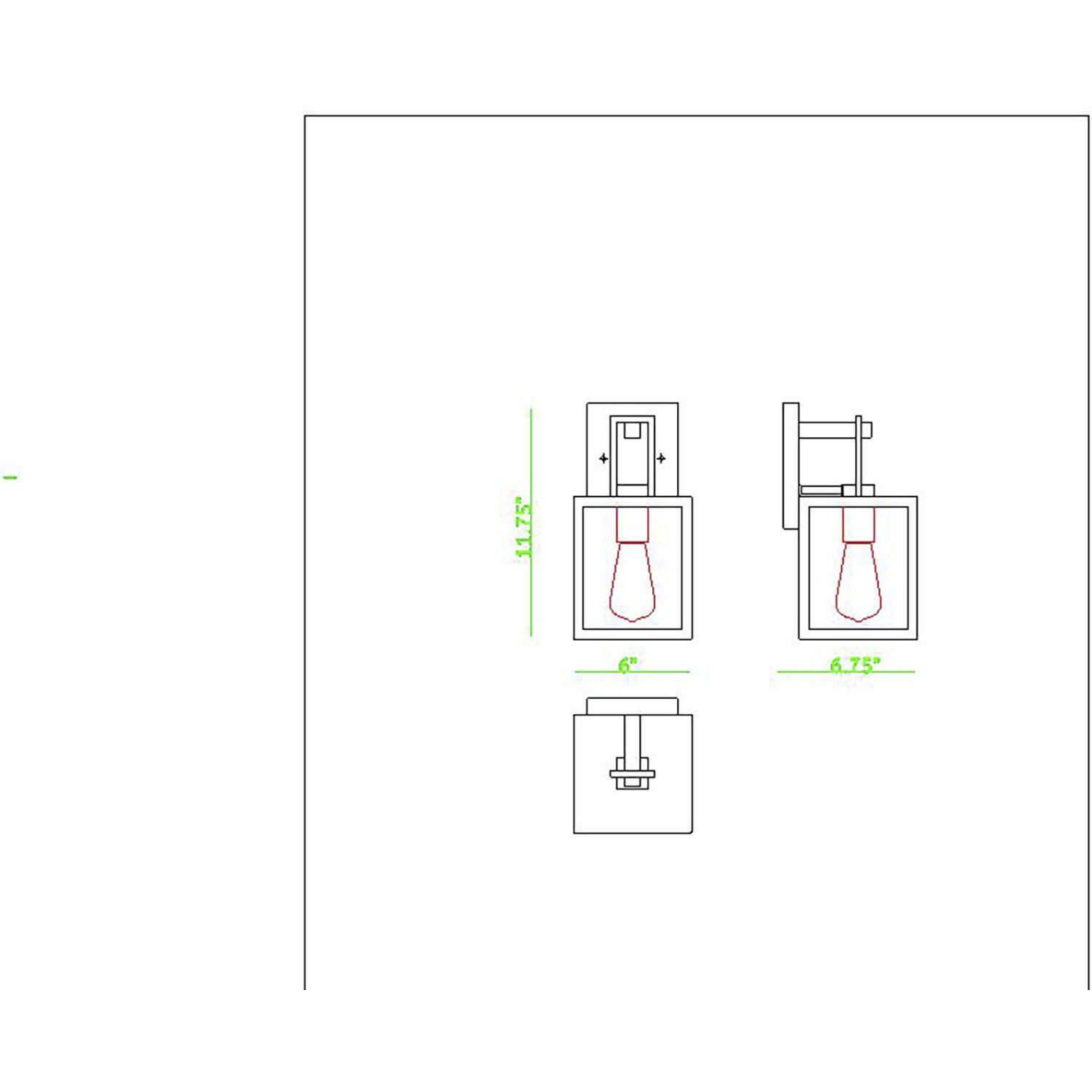 Preston 1 Light 11.75 inch Matte Black Exterior Wall Lantern